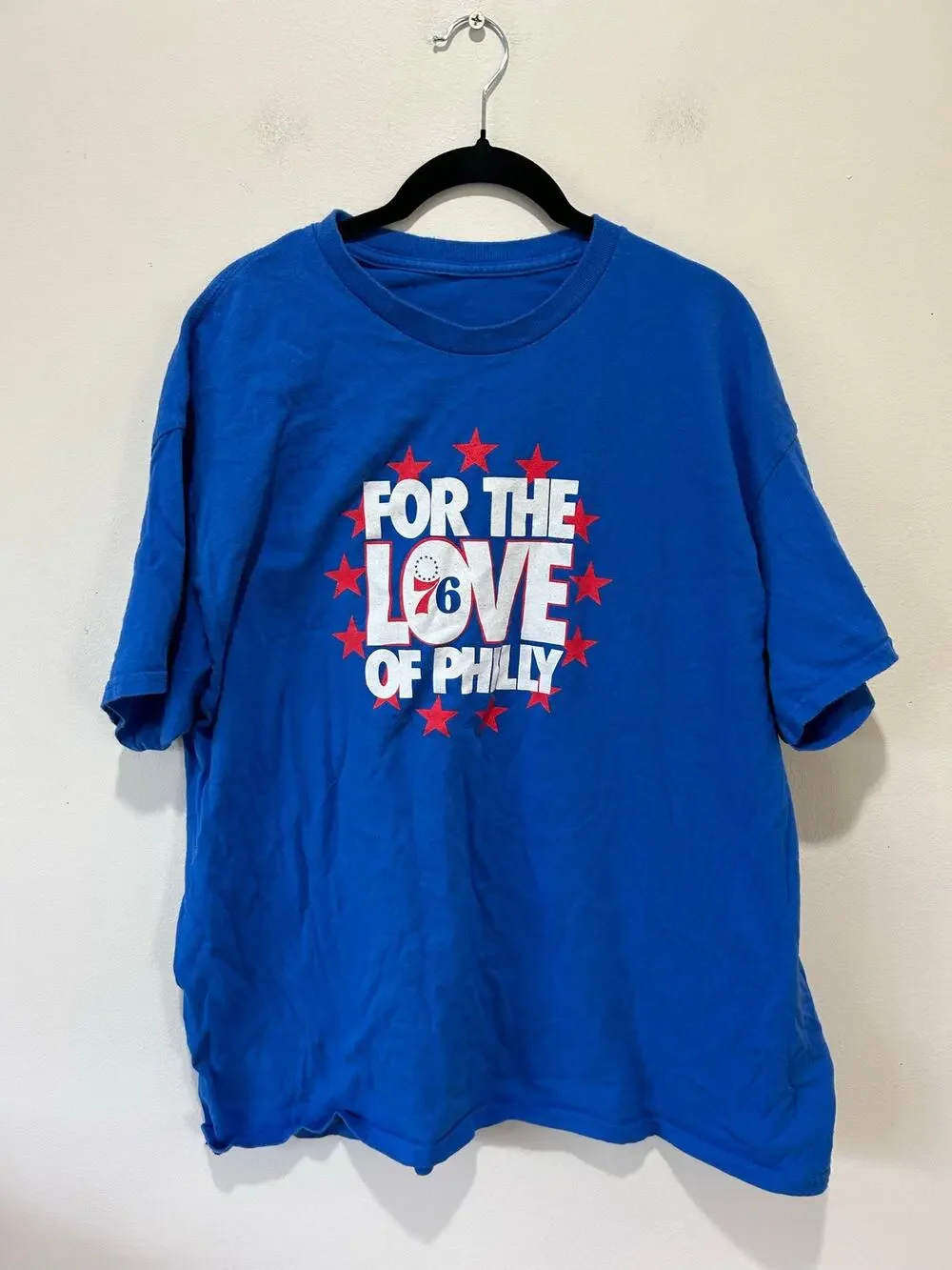 Adidas Philadelphia 76ers blue shirt size M (no tag) basketball